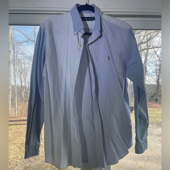 BLUE STRIPED Ralph Lauren long sleeve - Picture 1 of 5